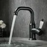 Robinet de lavabo robinet de salle de bains en or brossé – vue 5