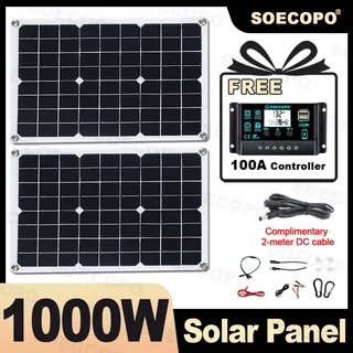 Kit de panneaux solaires portables SOECOPO 1000W - Panneaux…