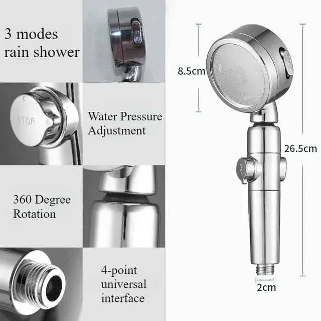 Pommeau de douche haute pression – vue 3