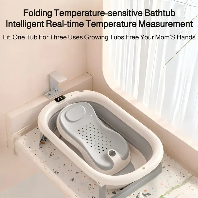 Baignoire bébé pliante portable grande capacité… – vue 2