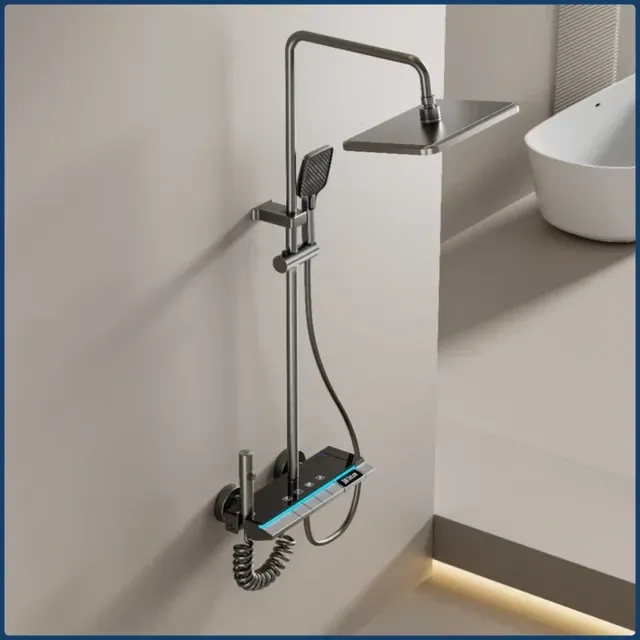 Système de douche à sortie d'eau à quatre voies – vue 3