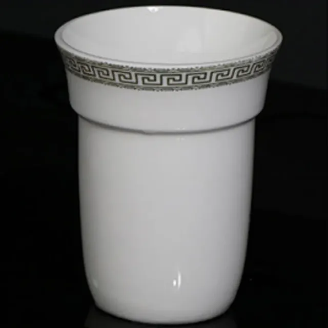 Tasse brosse toilette céramique verre blanc opaque… – vue 5