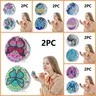 Miroir compact pliant rond double décor diamant cristal… – vue 1