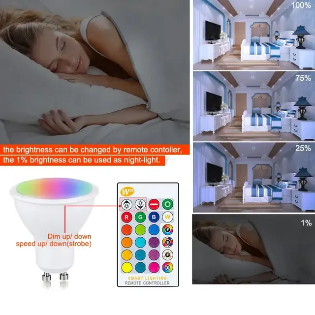 Ampoule LED GU10 RGBW RGBWW 10W RGB – vue 4