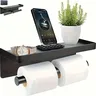 Porte-papier toilette Salle de bain Support mural Papier… – vue 2