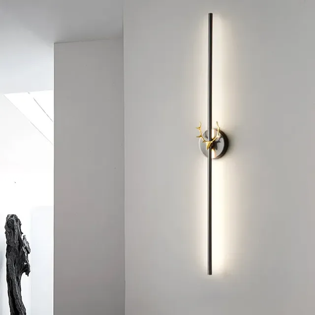 Plafonnier LED en cuivre véritable noir