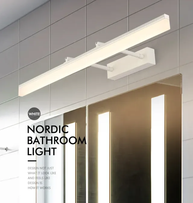 LED miroir lumière 40 cm 12 W AC90-240V étanche moderne…