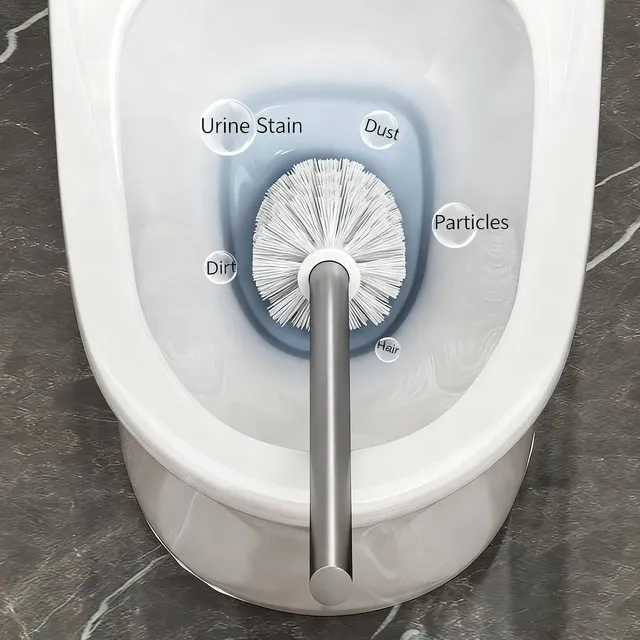 Brosse toilettes murale adhésif sans perçage ABS épaissi… – vue 6