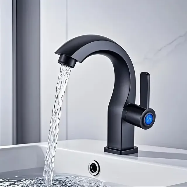 Robinet de lavabo de salle de bains monotrou moderne… – vue 2
