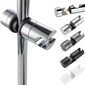 Support de pomme de douche universel, support de Rail de douche réglable, accessoires de salle de bains, support de douche à main de remplacement pour barre coulissante