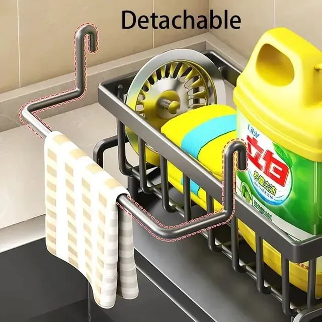 Organisateur évier autodrainant support éponge porte… – vue 4
