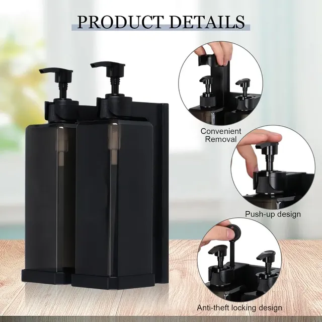 Distributeur mural rechargeable de Gel douche – vue 5