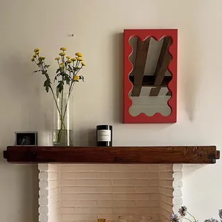 Miroir rectangulaire en bois massif