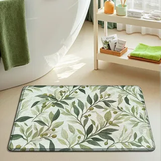 Tapis de bain floral de luxe