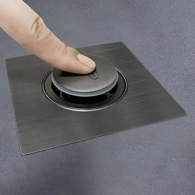 Bouchon vidange évier douche carré finition miroir acier… – vue 5