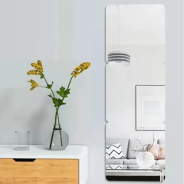Autocollant mural miroir acrylique pour salle de bain – vue 5
