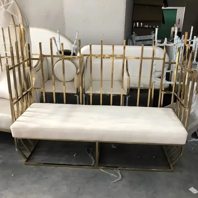 Banquette événementielle artdéco deux places barreaux… – vue 4