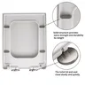 Siège de toilette carré à fermeture douce – vue 5