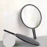 Grand miroir main rond verre haute brillance cadre… – vue 3