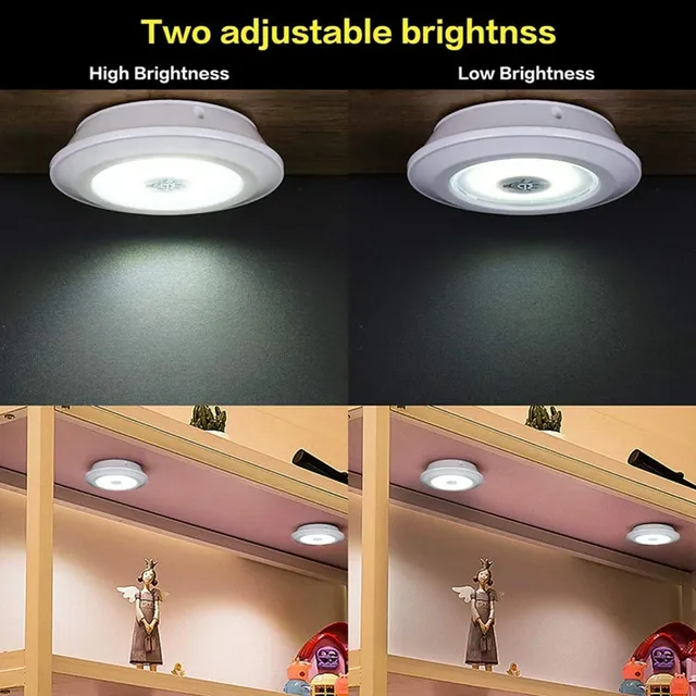 Lot trois spots LED sans fil télécommande intensité… – vue 6