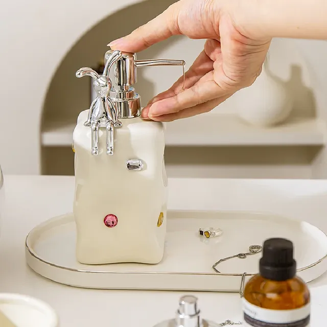 Bouteille de gratitude irrégulière en céramique de style… – vue 2