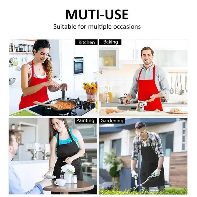 Tablier cuisine réglable unisexe imperméable anti… – vue 5