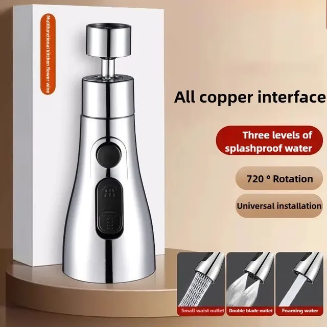 360 ° Robinet de cuisine rotatif taille mince pressurisé… – vue 3