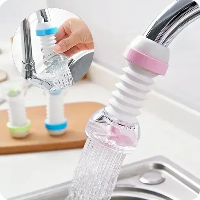 Aérateur de robinet d'économie d'eau plié rotatif