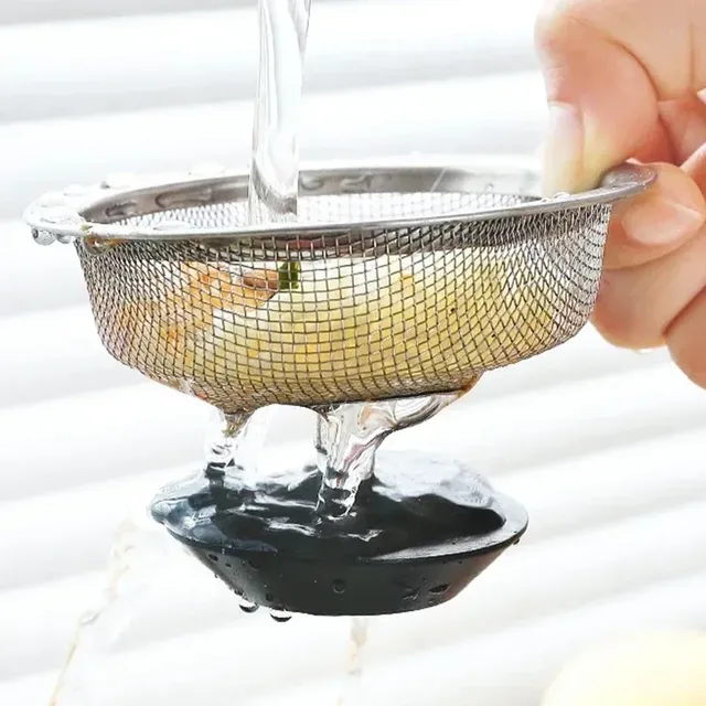 Évier de cuisine filtre en acier inoxydable égout maille… – vue 6