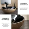 Vasque céramique émaillée ovale intérieur noir brillant… – vue 5