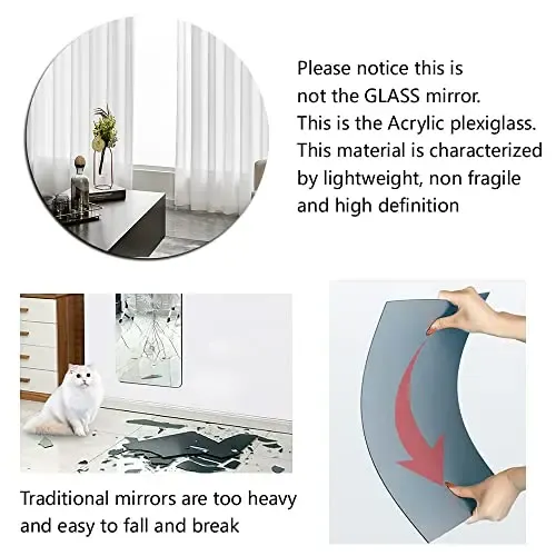 Grand grand miroir 10 15 20 30cm rond elliptique… – vue 2
