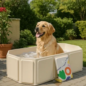 Baignoire pliante Portable de grande capacité, piscine multifonctionnelle en PVC pour animaux de compagnie avec trous de Drainage, pataugeoire peu encombrante pour animaux de compagnie Baignoire pliante Portable de grande capacité, piscine multifonctionnelle en PVC pour animaux de compagnie avec trous de Drainage, pataugeoire peu encombrante pour animaux de compagnie
