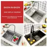 Bassin en acier inoxydable Portable Camping en plein air… – vue 6