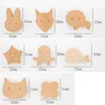 Lot vingt boutons meuble bois hêtre naturel formes… – vue 6