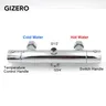 Mitigeur thermostatique douche mural chromé cylindrique… – vue 3