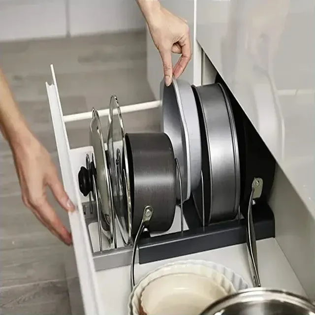 Organisateurs d'armoires de cuisine pour casseroles et… – vue 3