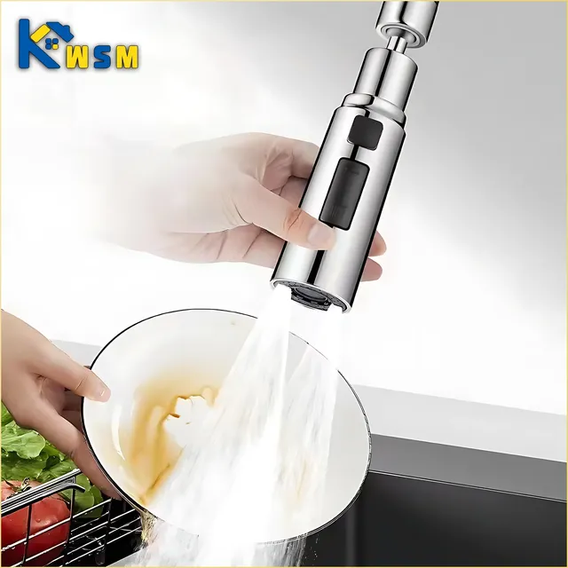 Robinet cuisine inox chromé douchette extractible tête… – vue 2