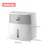 Distributeur mural papier toilette fermé plastique blanc… – vue 2