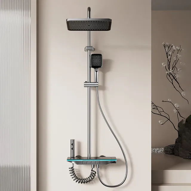 Panneau douche thermostatique familial affichage… – vue 2
