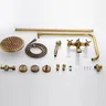 Pommeau de douche mural en laiton antique – vue 3