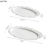 Assiette ovale Texture roche – vue 5