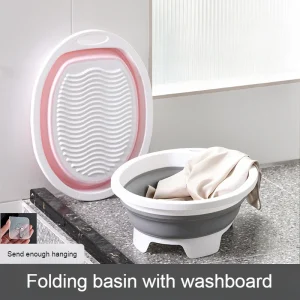 Seau de lavage pliable, planche à linge, sous-vêtements, chaussettes, lavabo, planche à laver, salle de bain, gommage, nettoyage pour la maison, l’école, le dortoir Seau de lavage pliable, planche à linge, sous-vêtements, chaussettes, lavabo, planche à laver, salle de bain, gommage, nettoyage pour la maison, l’école, le dortoir
