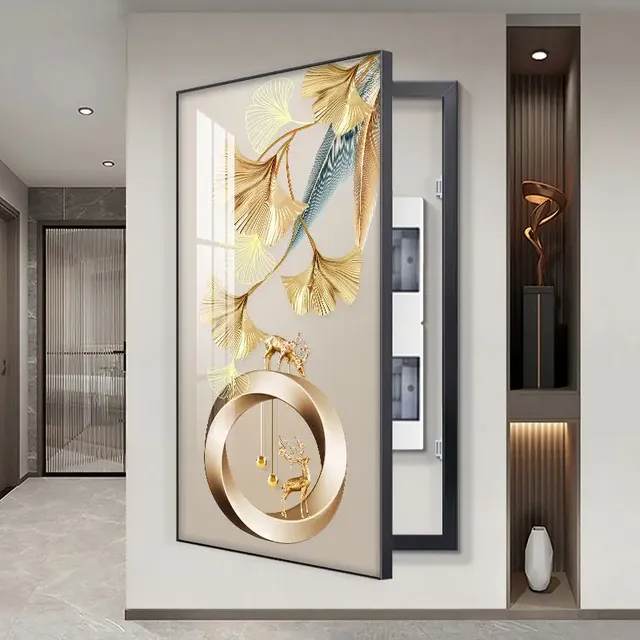 Moderne Décoratif Couvre Électrique Panneau de Peinture… – vue 4