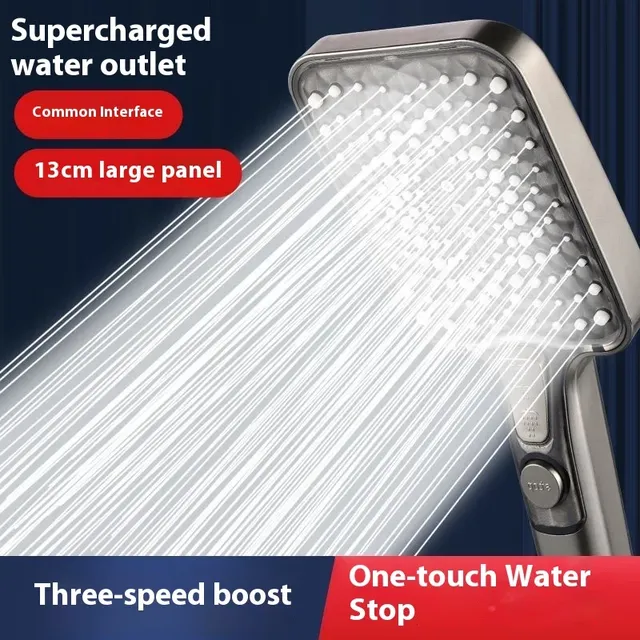 Pommeau de douche haute pression ultra grand de 13 cm – vue 4