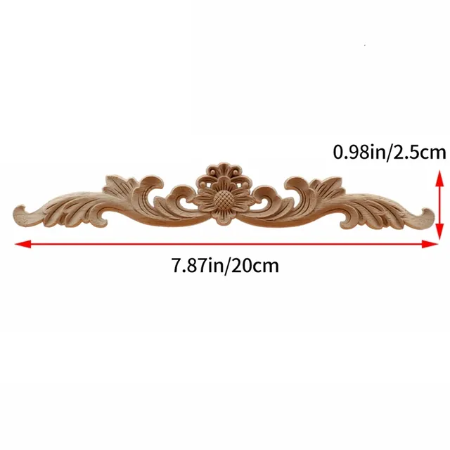Appliques incrustations bois hévéa brut non peint… – vue 3