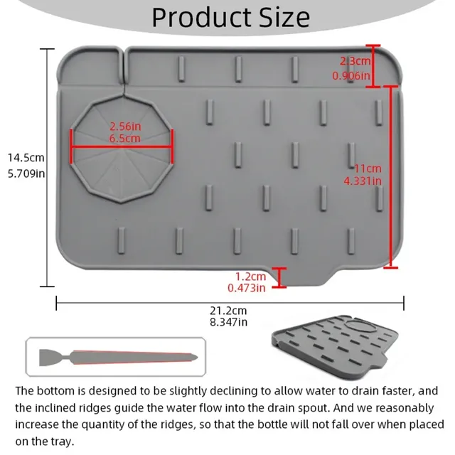 Tapis de robinet de cuisine en Silicone – vue 5