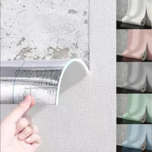 Panneau mural en mousse auto-adhésif de 50cm, large Texture 3D en lin PVC, imperméable, insonorisé, amovible, pour salon, chambre à coucher, décoration de la maison Panneau mural en mousse auto-adhésif de 50cm, large Texture 3D en lin PVC, imperméable, insonorisé, amovible, pour salon, chambre à coucher, décoration de la maison
