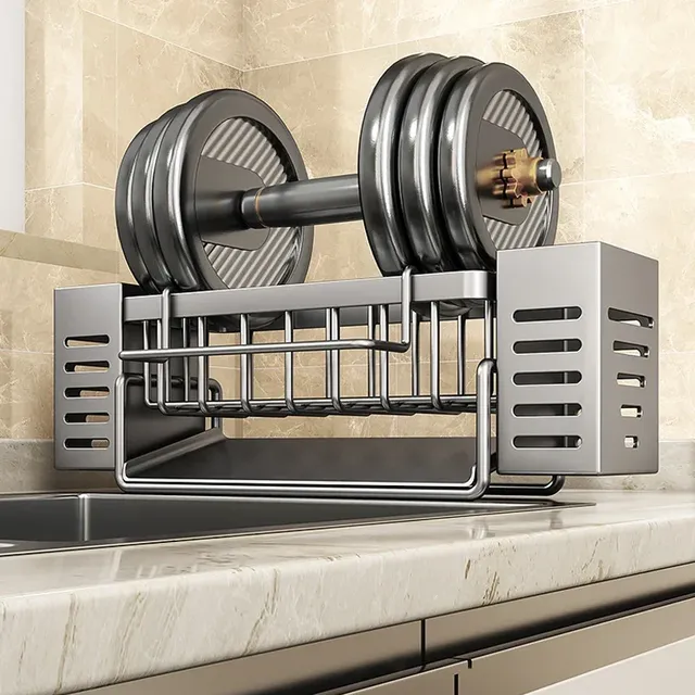 Support de rangement pour évier de cuisine en acier… – vue 6