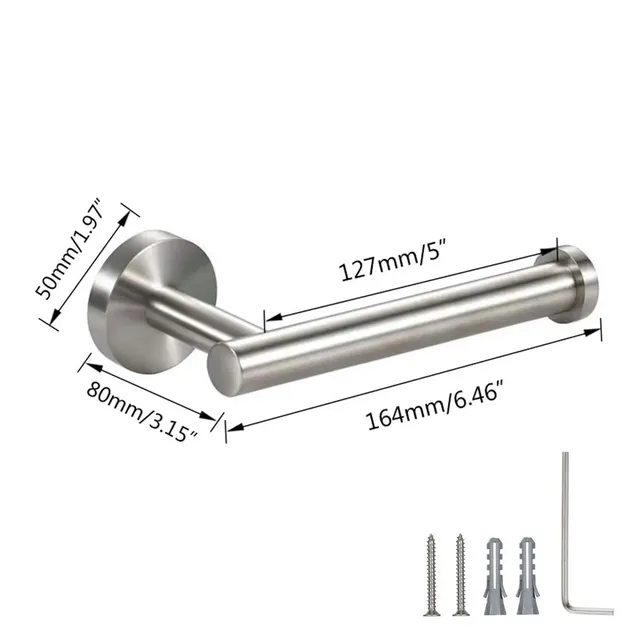 Support de rangement de papier toilette rond en acier… – vue 4