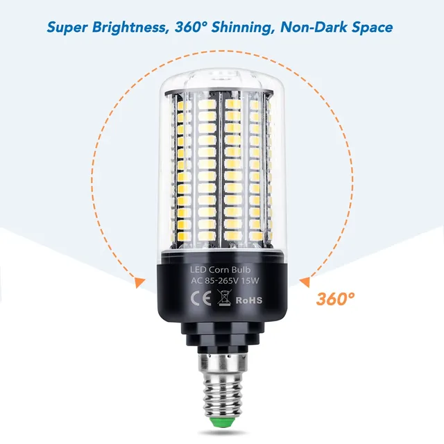 Ampoule LED E27 220V 110V E14 – vue 5